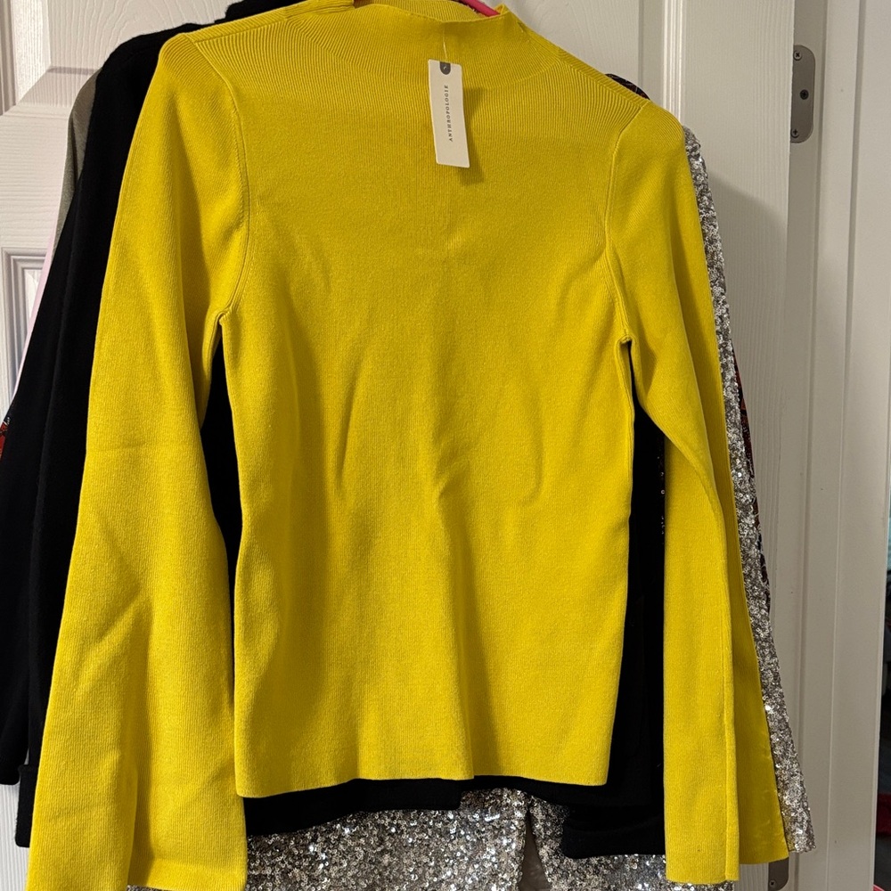 Anthropologie Bright Yellow Women's Blouse